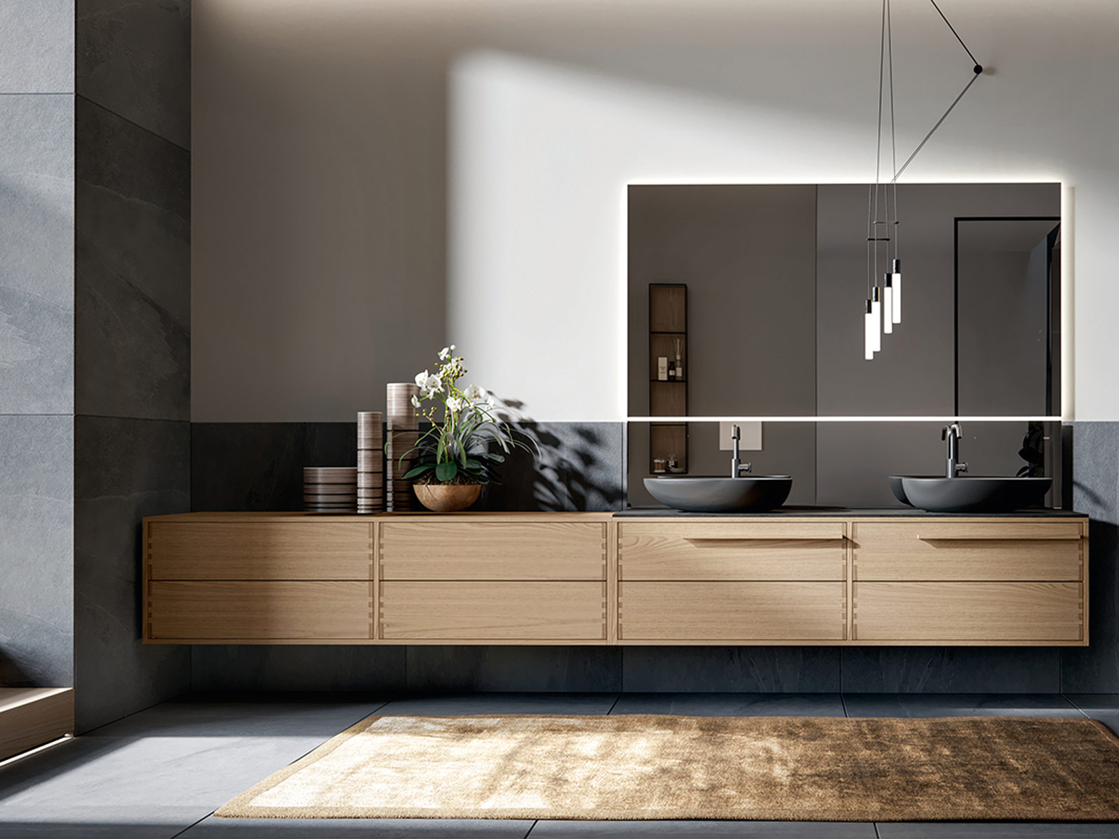 Modern italian style bathroom vanities and accessories